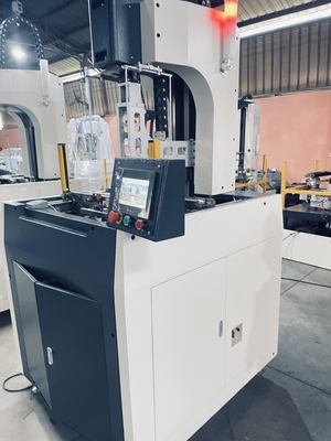 Caixa semi automática que prende com correias a máquina, quatro lados que dobram a tampa móvel da máquina da caixa