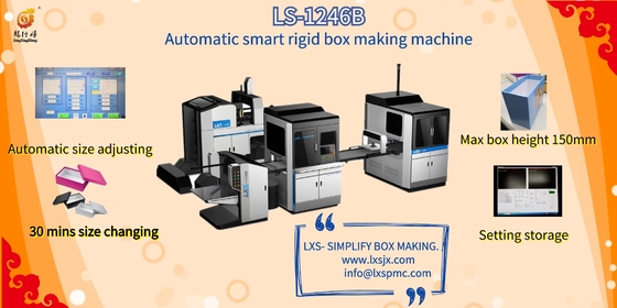 Máquina de envolvimento rígida totalmente automático da caixa para laços da caixa/ternos/caixas da roupa