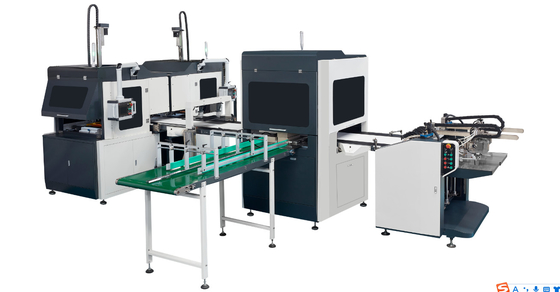 Máquina rígida totalmente automático esperta da cartonagem do Bi-canal para a caixa luxuosa de Cuo da garrafa do vinho