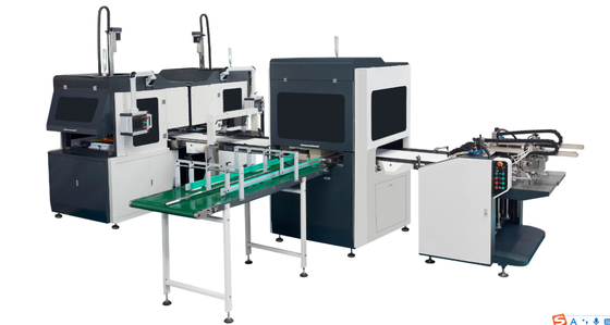 Máquina de fabricação de caixas rígidas totalmente automática para vinho