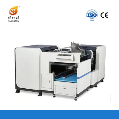 Máquina automática de escoamento horizontal e vertical de cartão V para fabricação de caixas rígidas
