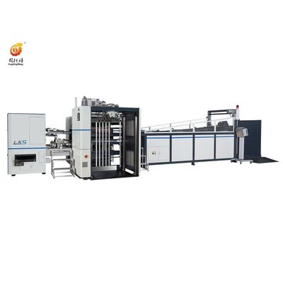 LS-S3 Fully Automatic Cardboard Slitting Machine with Palletizer — Two-Pass Slitting, Auto Stacking 400-1000mm, 6 Blades, 17kW