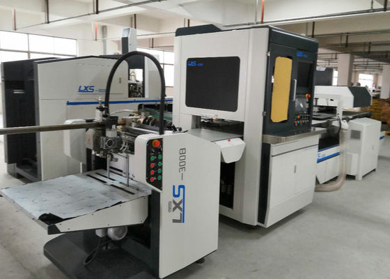 Máquina de papel pequena totalmente automático da caixa da dobradura do equipamento da cartonagem da máquina da cartonagem de LS-300B