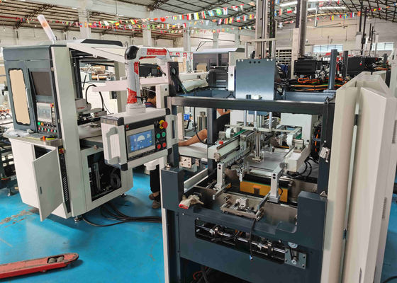 40pcs/Min Gift Box Making Machine L120XW70mm que posiciona a colagem